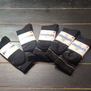 Bombas Men's Black Athletic Socks UNISEX BUNDLE LISTING 5 PAIRS